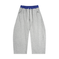 One Flock Plaid Waistband Sweatpants - Gray