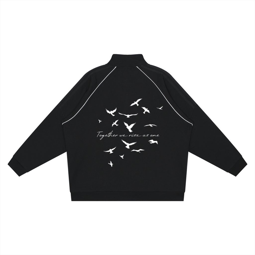 One Flock Reflection Sleeve Jacket - Black