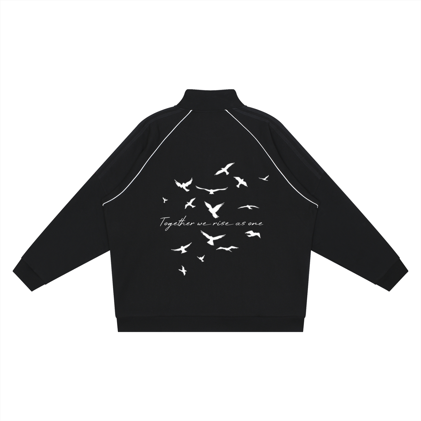 One Flock Reflection Sleeve Jacket - Black