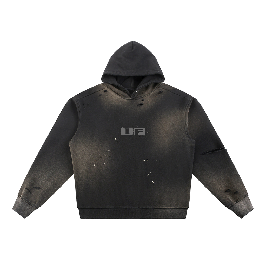 1F Fleece Hoodie - Black
