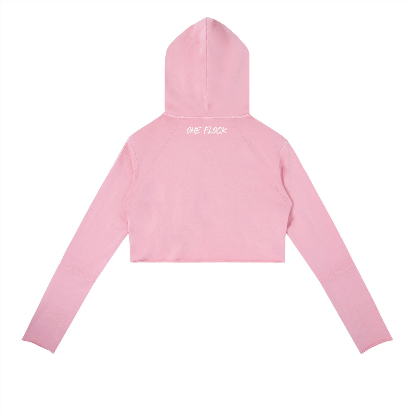 Vintage Washed Raw Edge Hoodie for girls One Flock