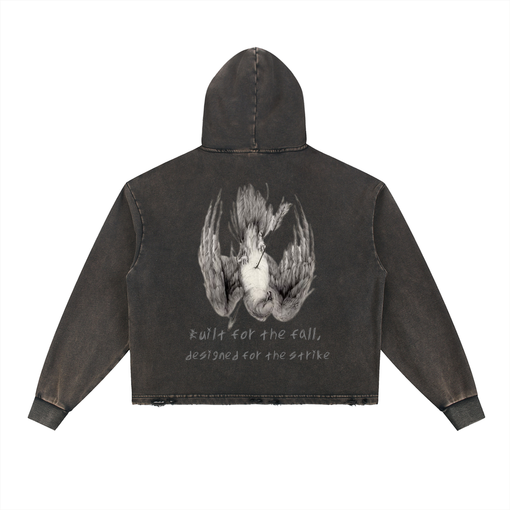 One Flock Vintage Hoodie - Black