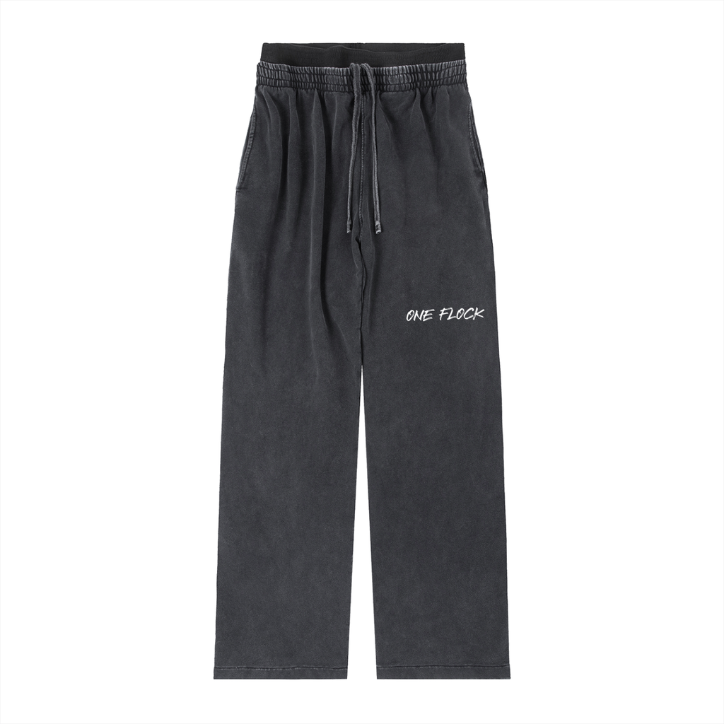 Vintage Washed Waist Pants for girls One Flock