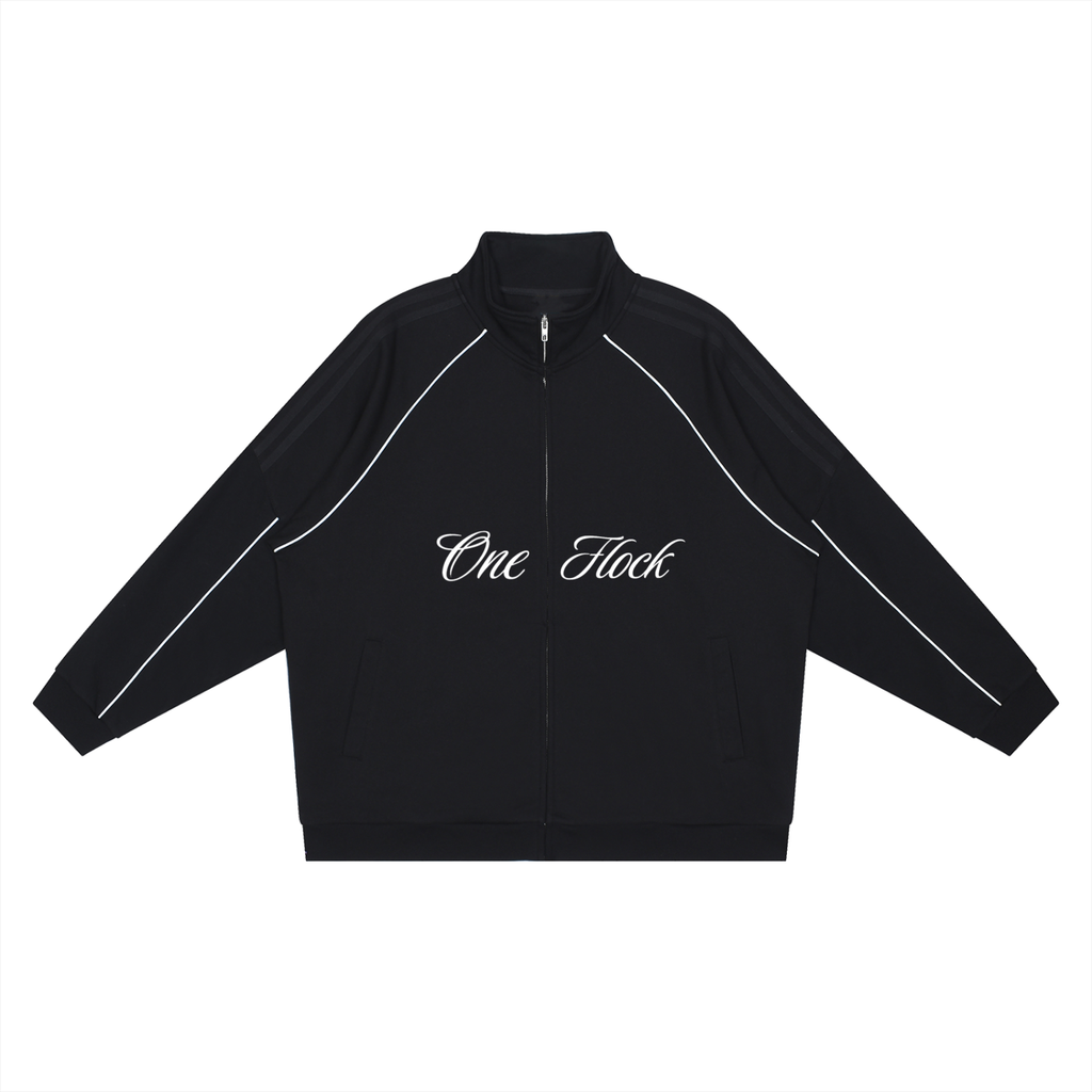 One Flock Reflection Sleeve Jacket - Black