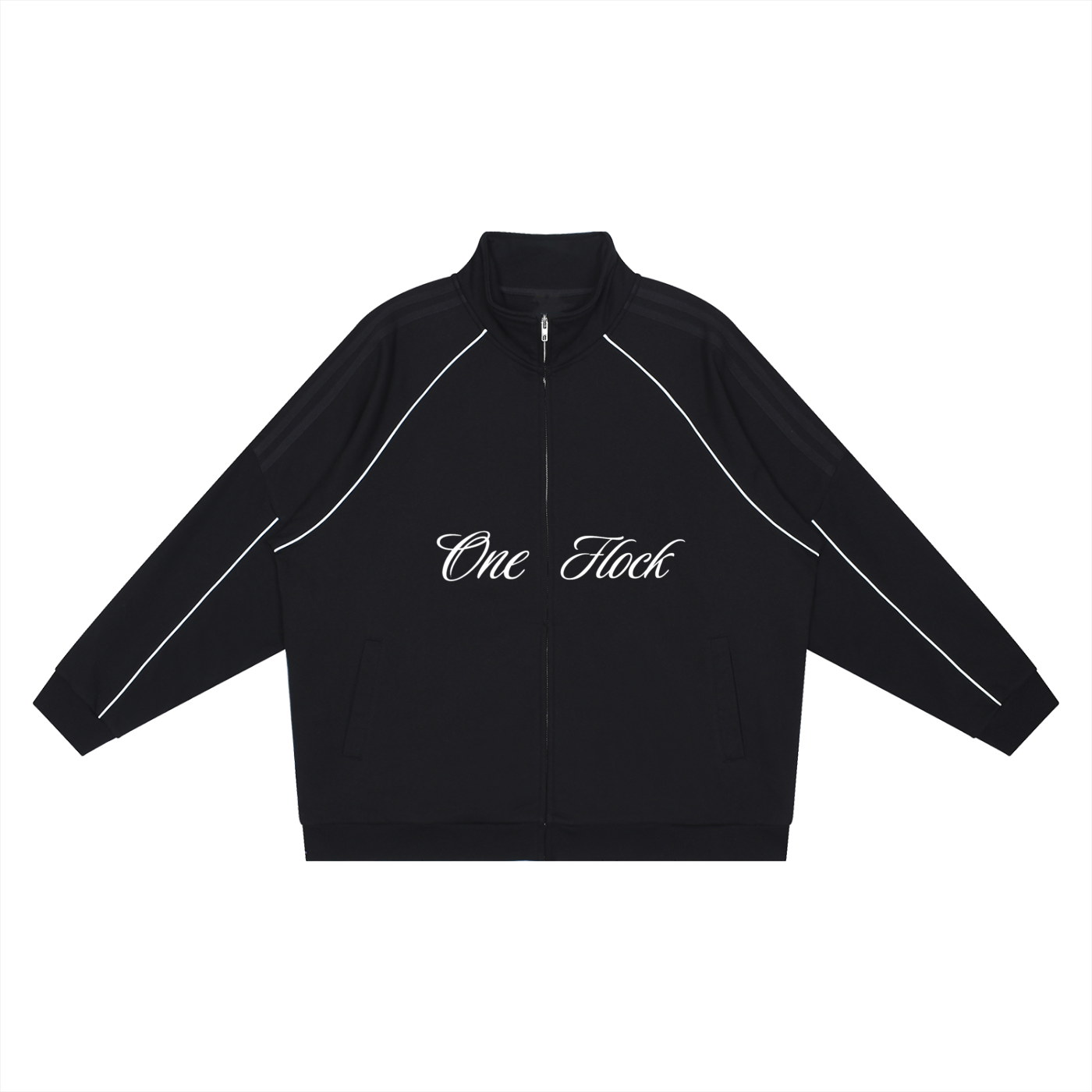 One Flock Reflection Sleeve Jacket - Black