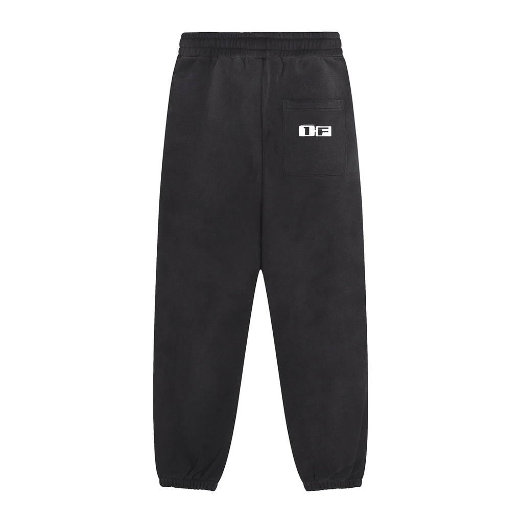 One Flock Fleece Jogged Sweatpants Set Bottom - Gray