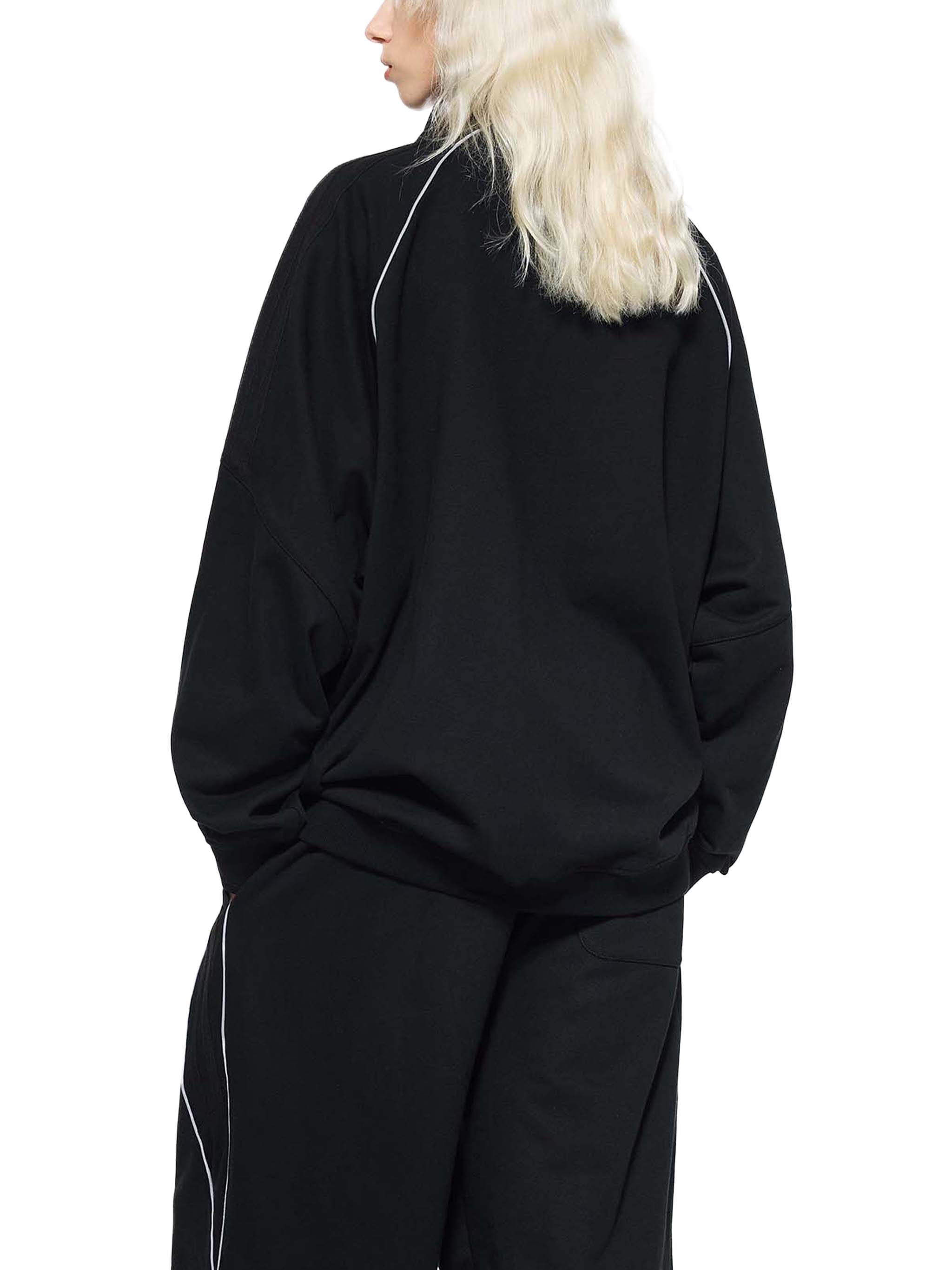 One Flock Reflection Sleeve Jacket - Black