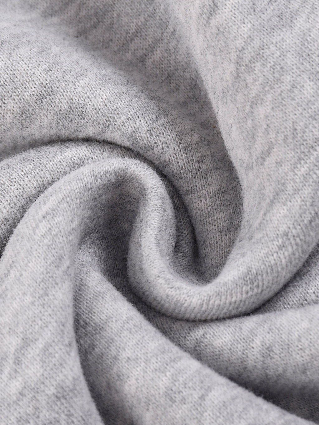 One Flock Fleece Hoodie Set Top - Gray