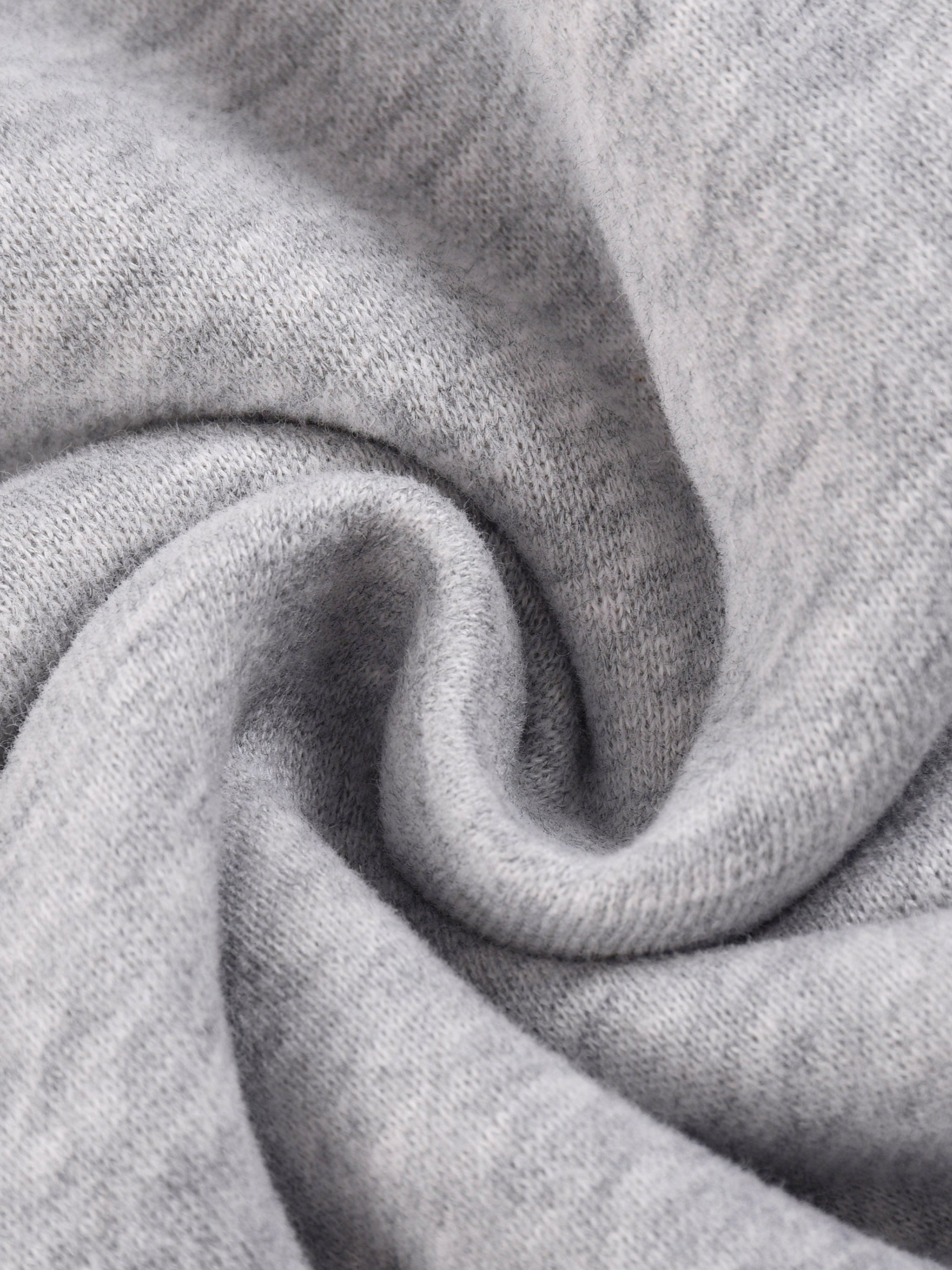 One Flock Fleece Hoodie Set Top - Gray