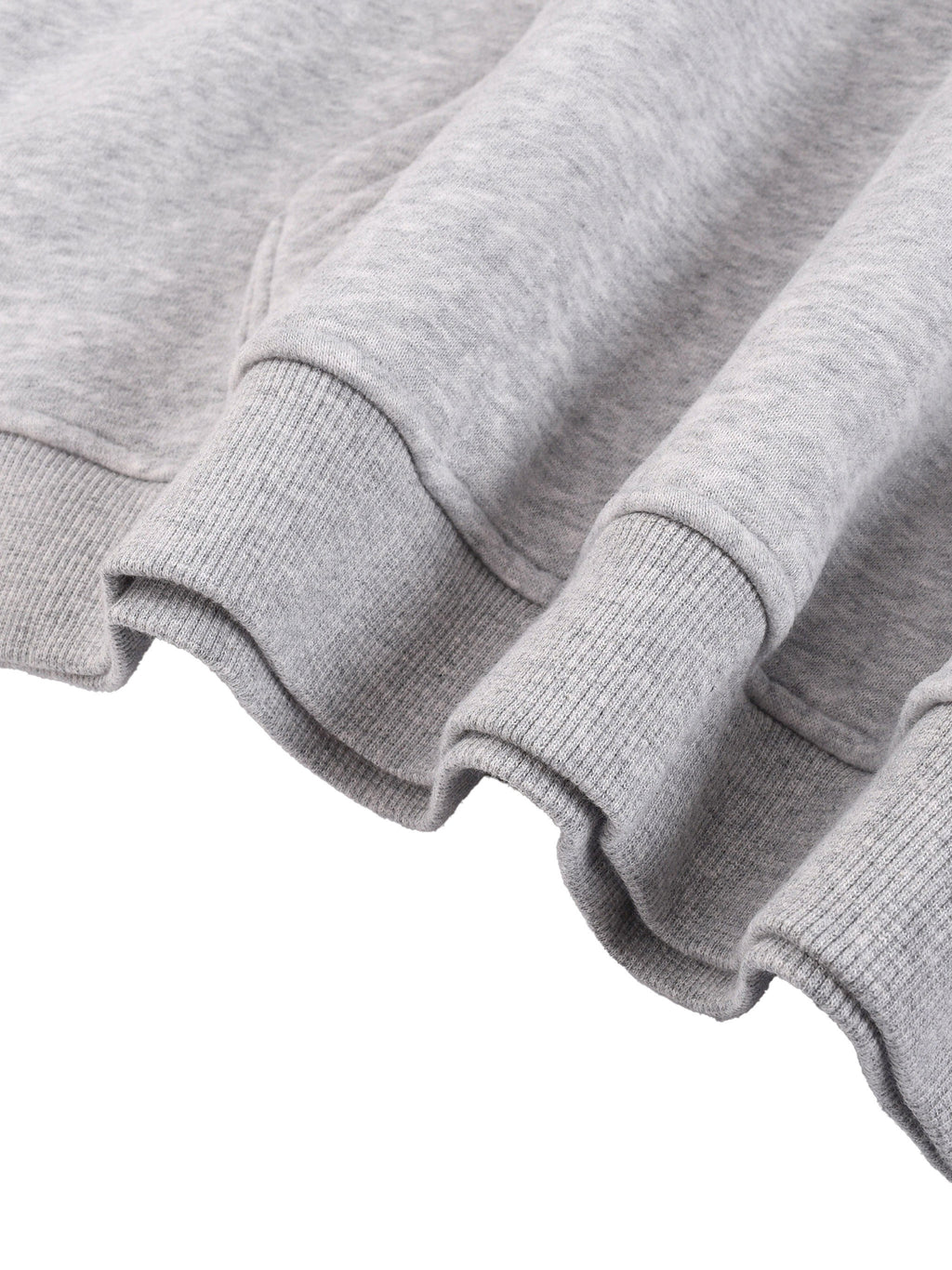 One Flock Fleece Hoodie Set Top - Gray