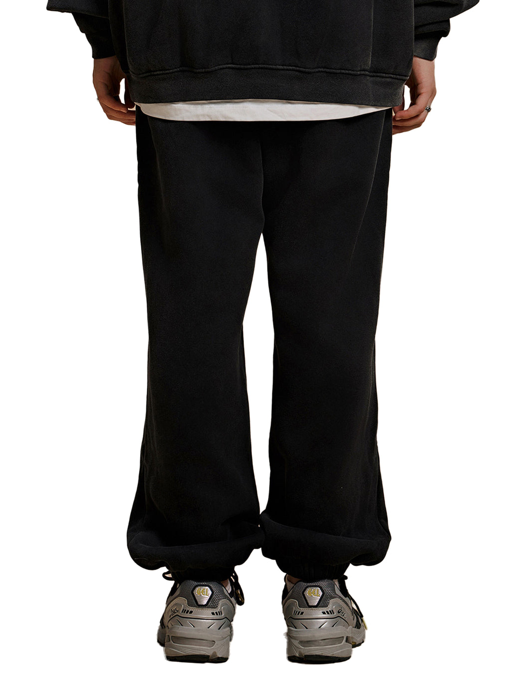 One Flock Fleece Jogged Sweatpants Set Bottom - Gray