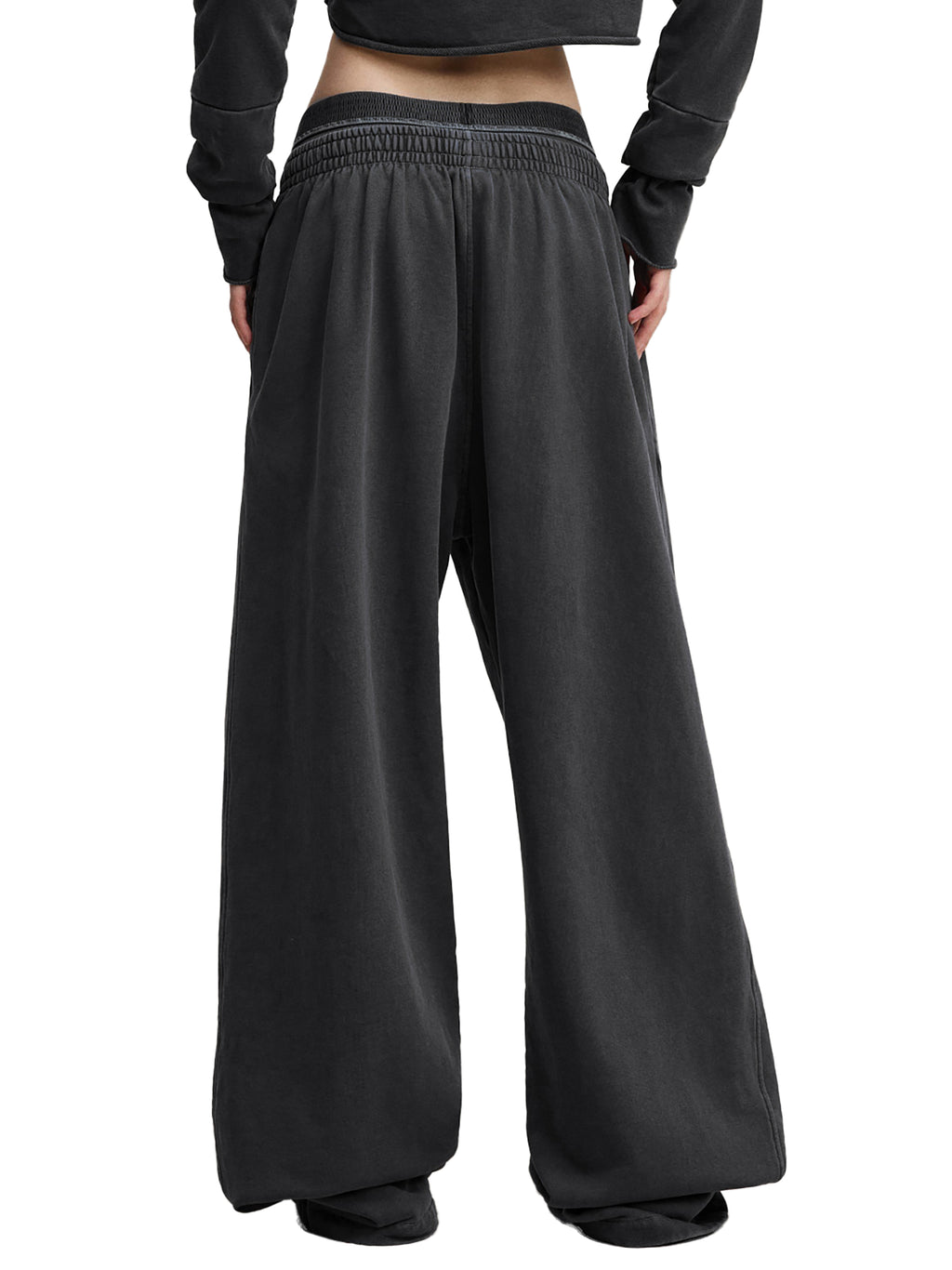 Vintage Washed Waist Pants for girls One Flock